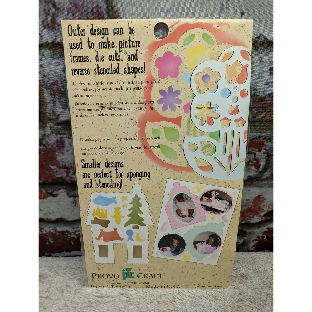 Provo Craft Designer Micro Template Laser Cut Scrapbook Stencil New Old Stock
